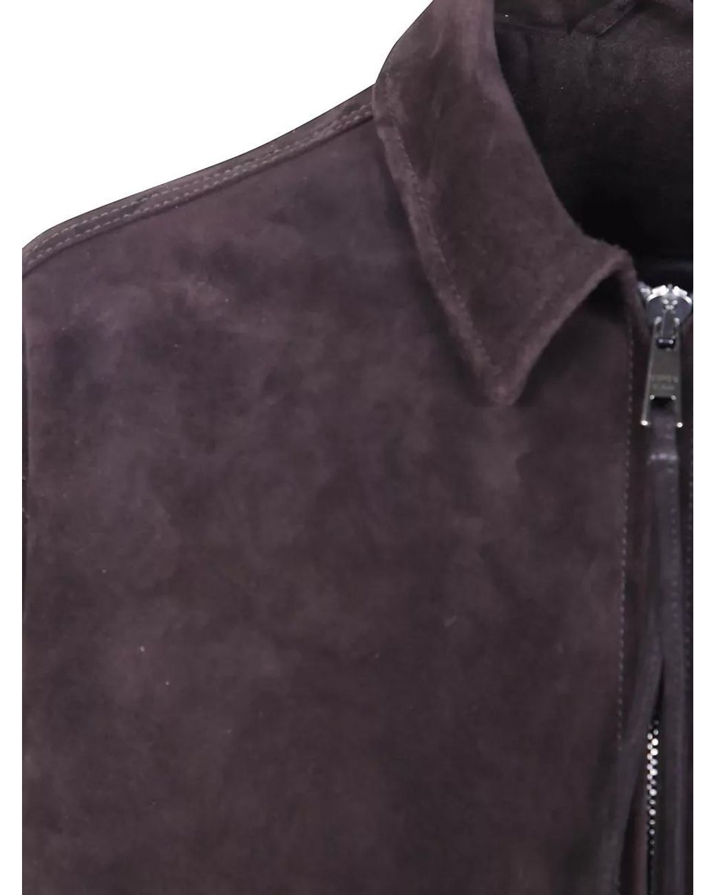 Giorgio Brato Purple Leather Jacket for men