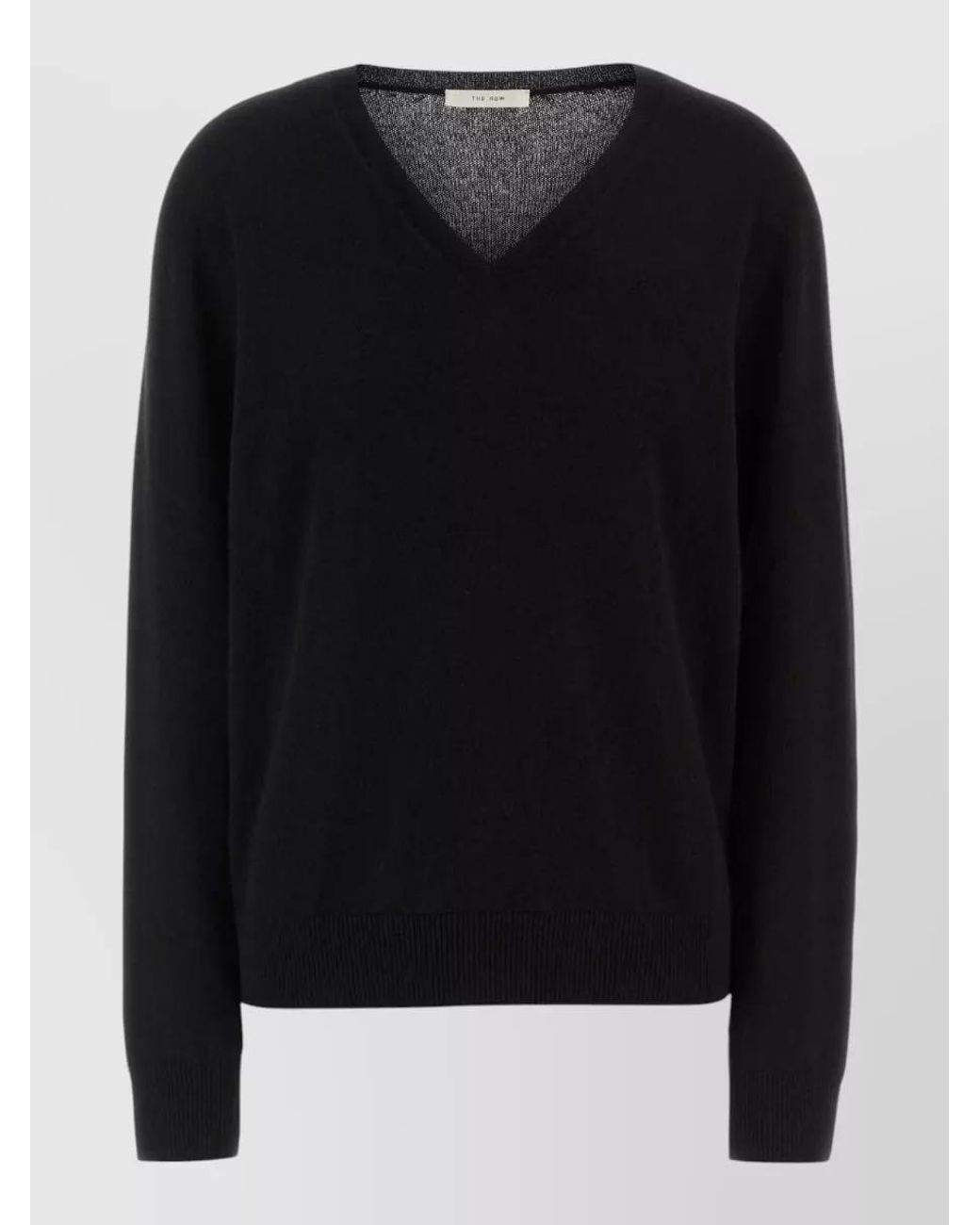 The Row Black Cashmere Jumper