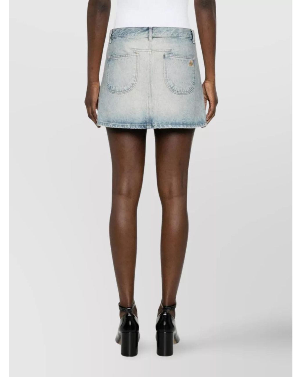 Courreges Blue Denim Mini Skirt