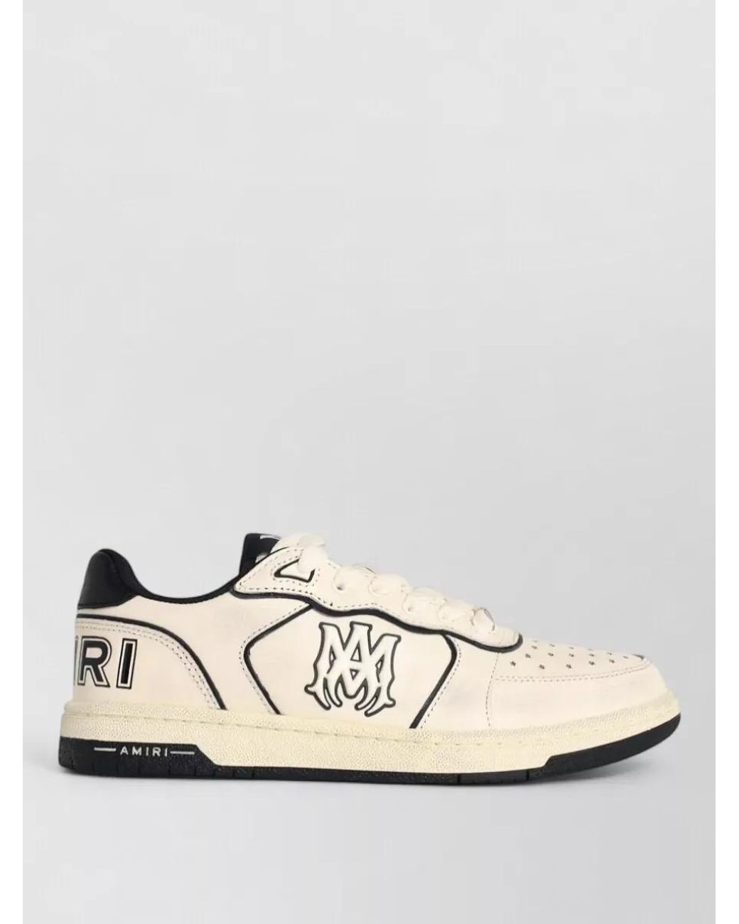 Amiri White Leather Low-Top Sneakers for men