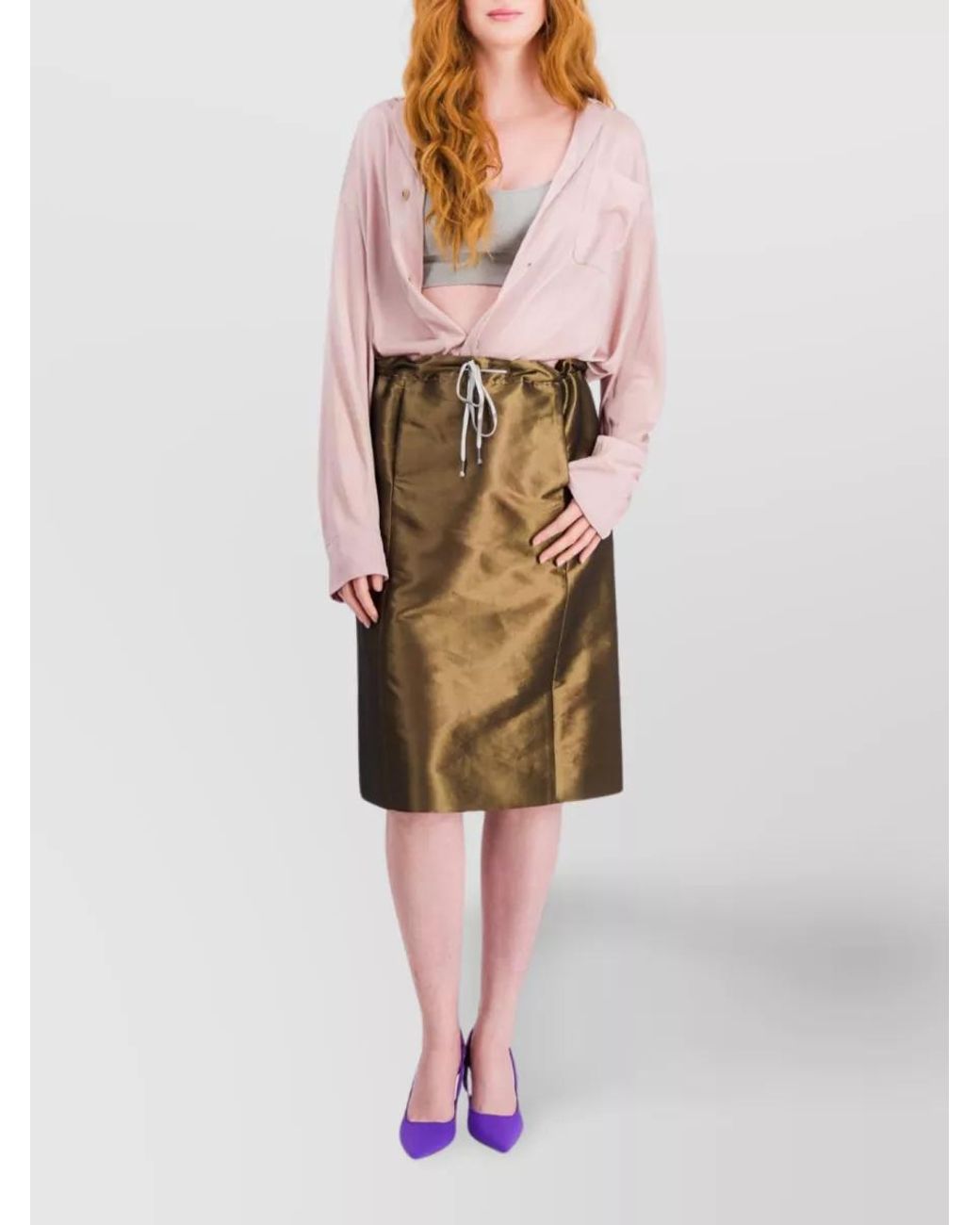 Maison Margiela Pink Viscose Shirt