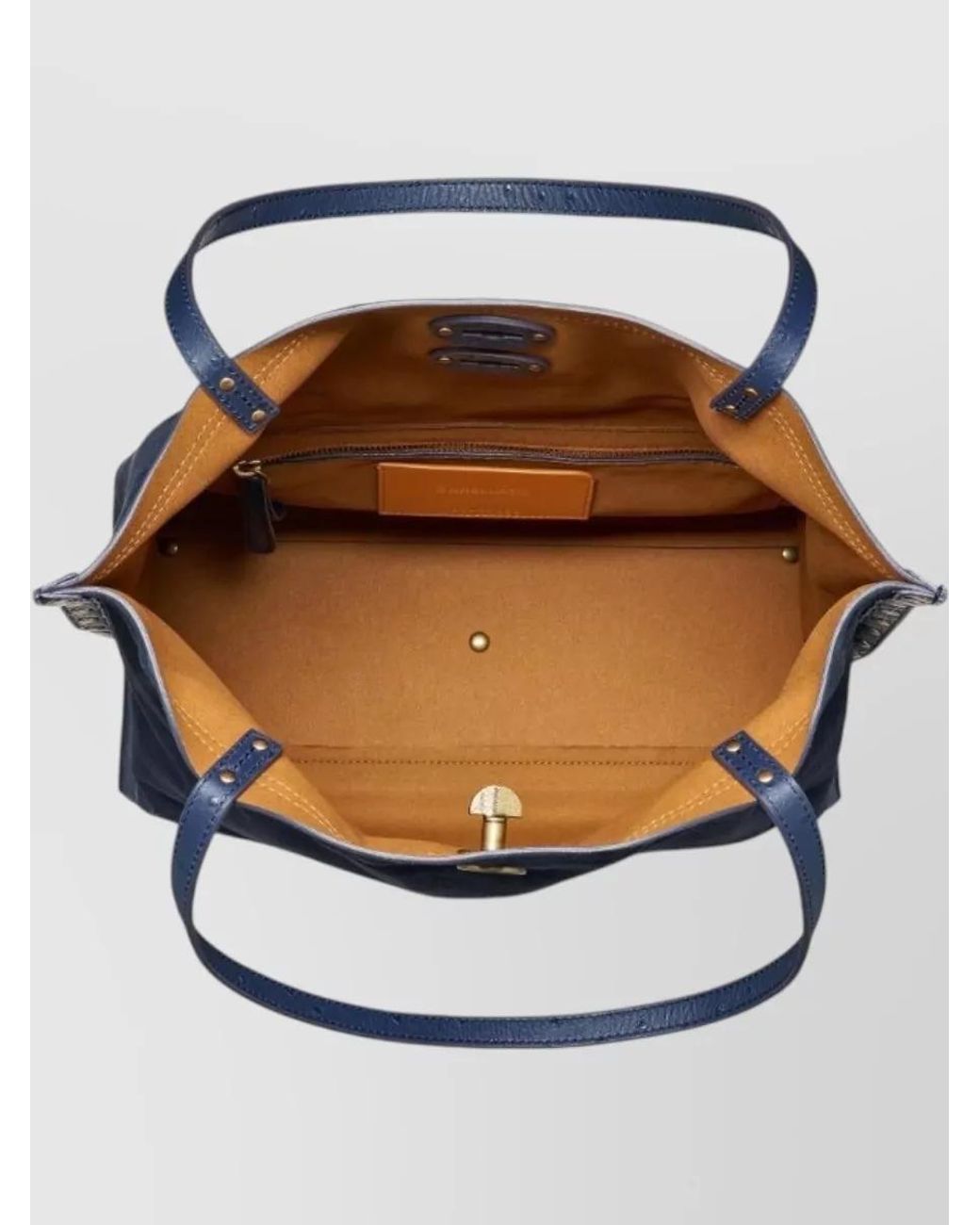 Zanellato Blue Lambskin Shoulder Bag