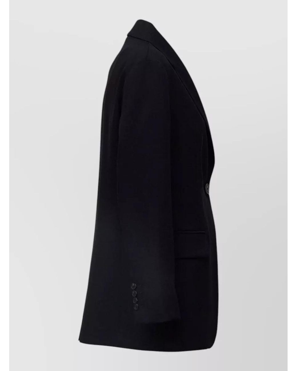 Weekend by Maxmara Blue Wool Single-Breasted Regular-Fit Blazer