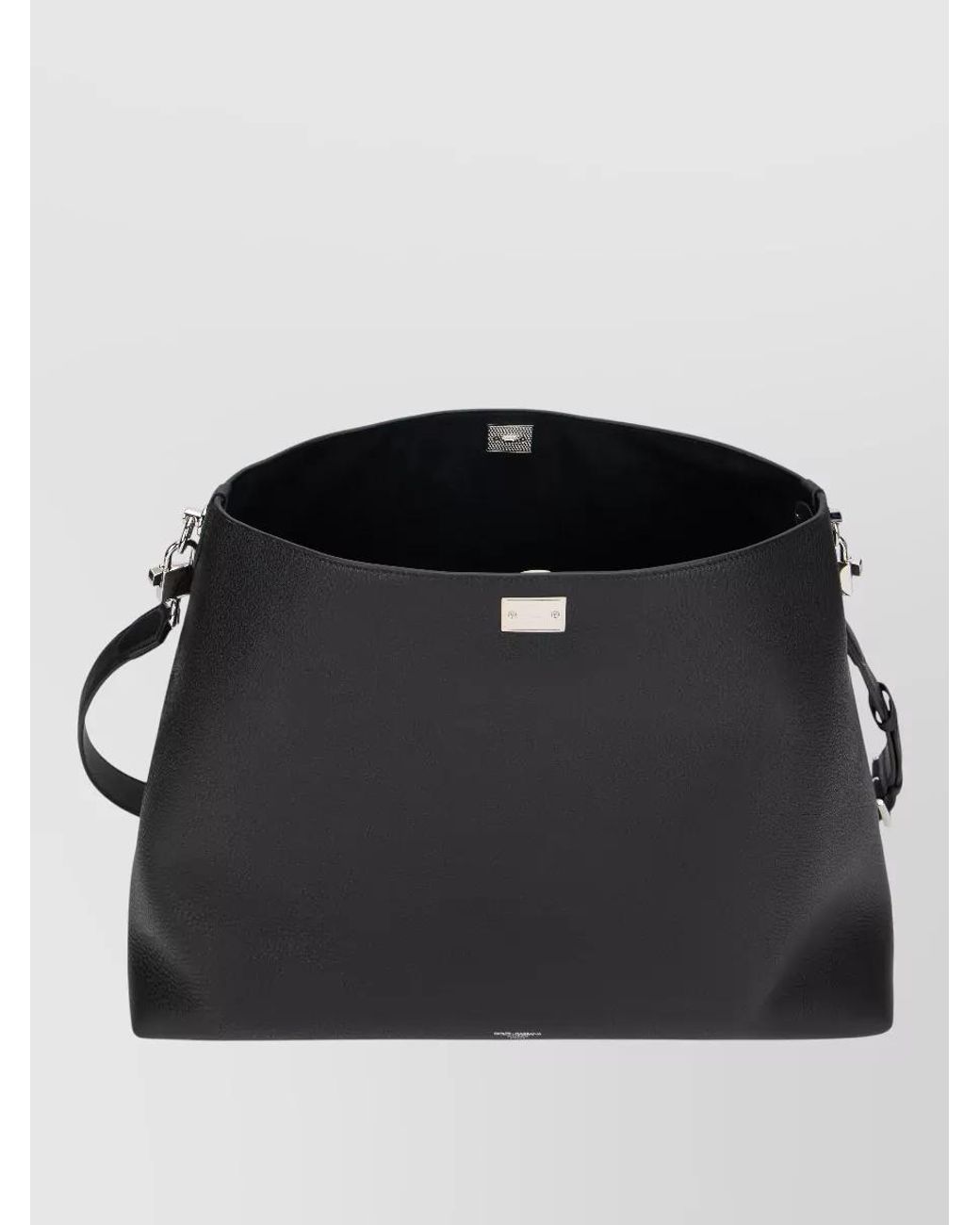 Dolce & Gabbana Black Calfskin Vittoria Tote Bag for men