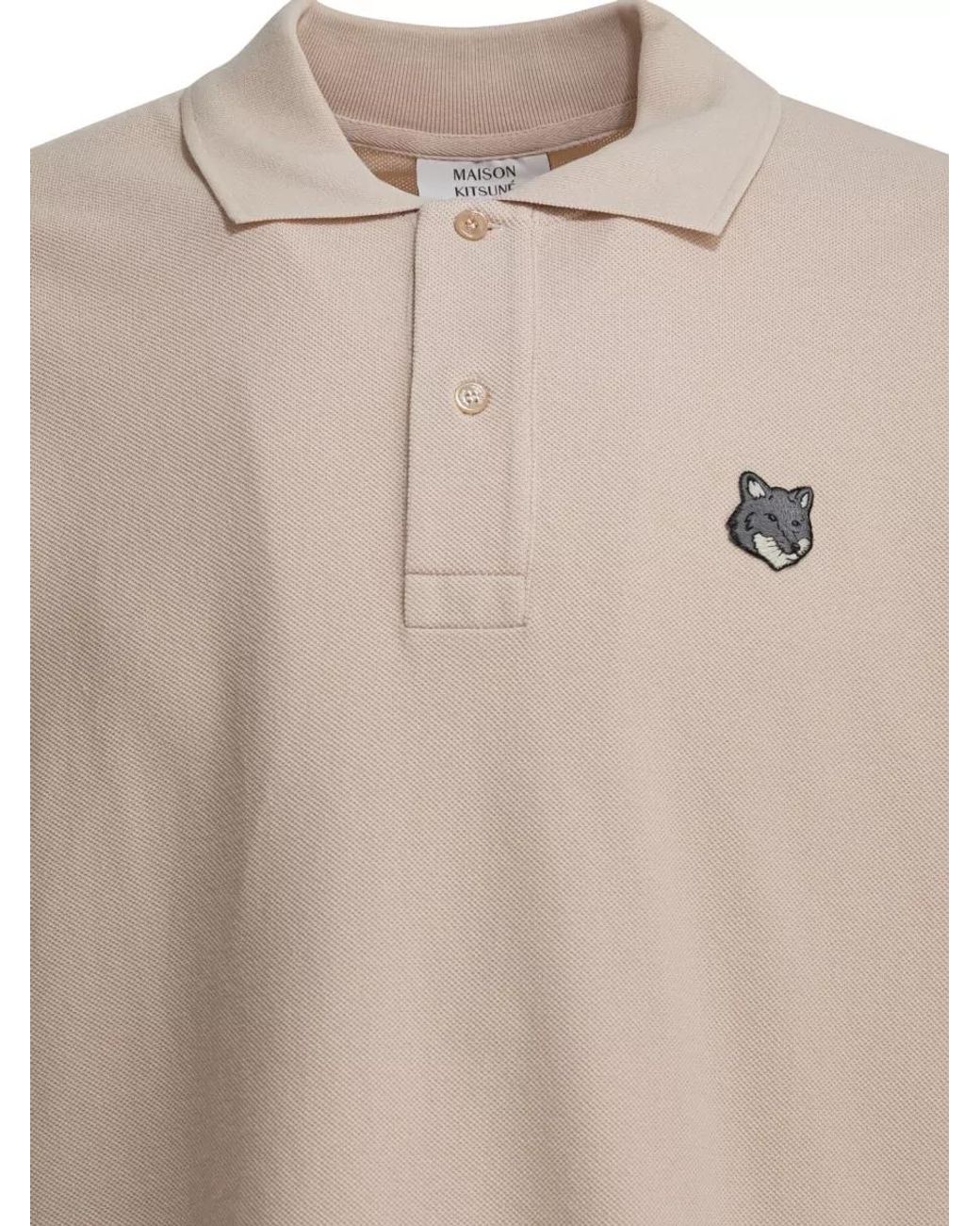 Maison Kitsuné Natural Cotton Piqué Comfort-Fit Polo Shirt for men