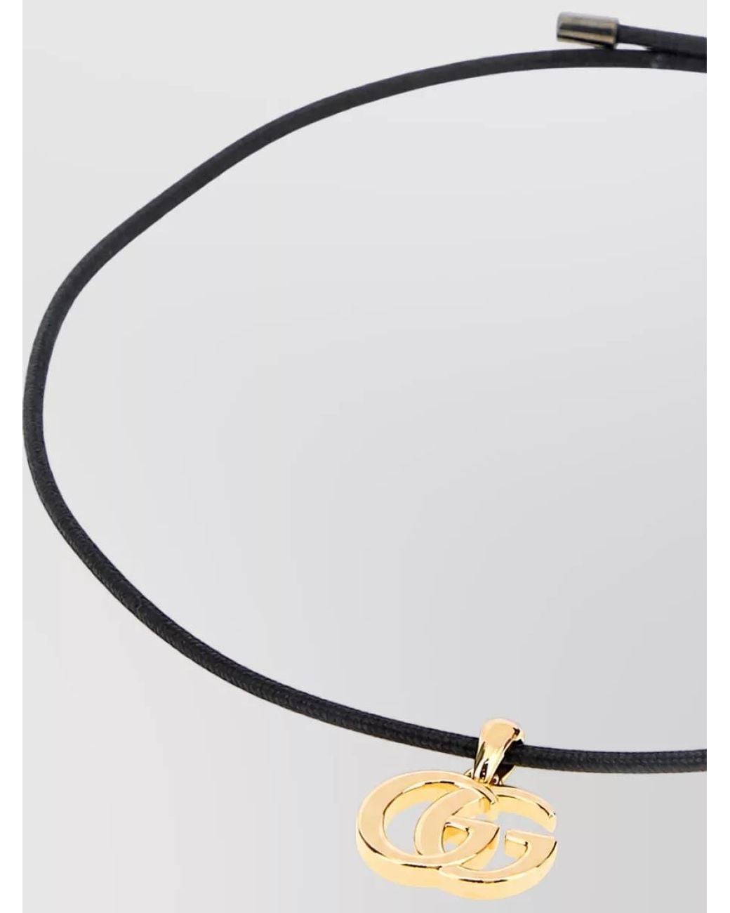 Gucci Metallic Fabric Necklace