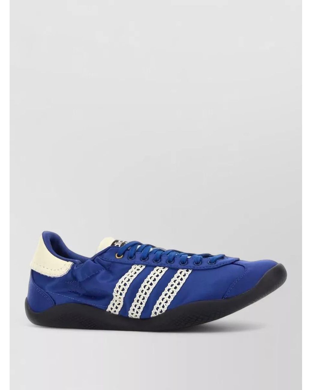 Adidas Blue Satin Lace-Up Sneakers