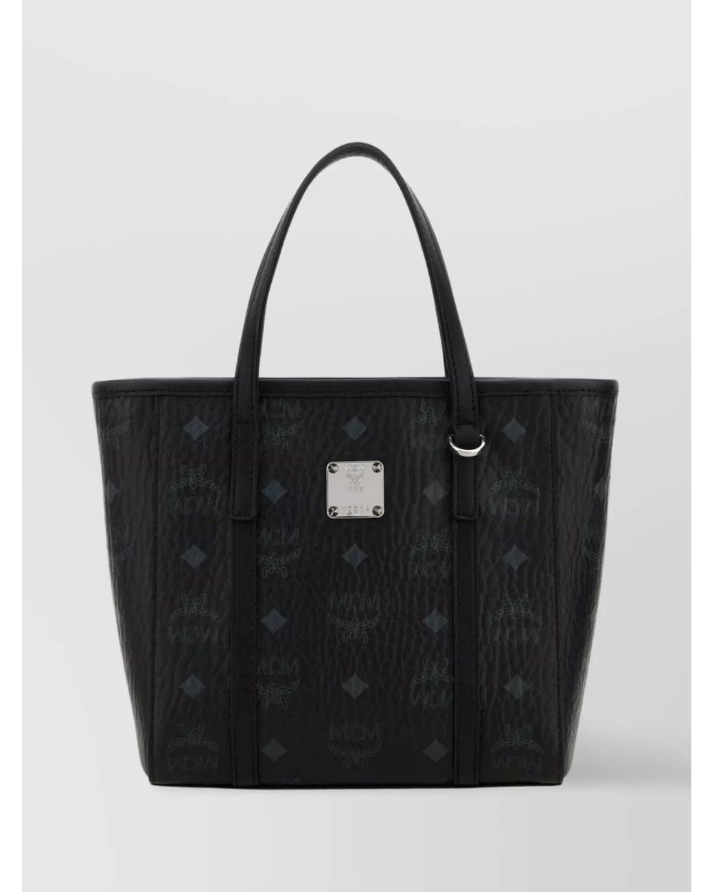 MCM Black Toni Mini Coated Canvas Shoulder Bag