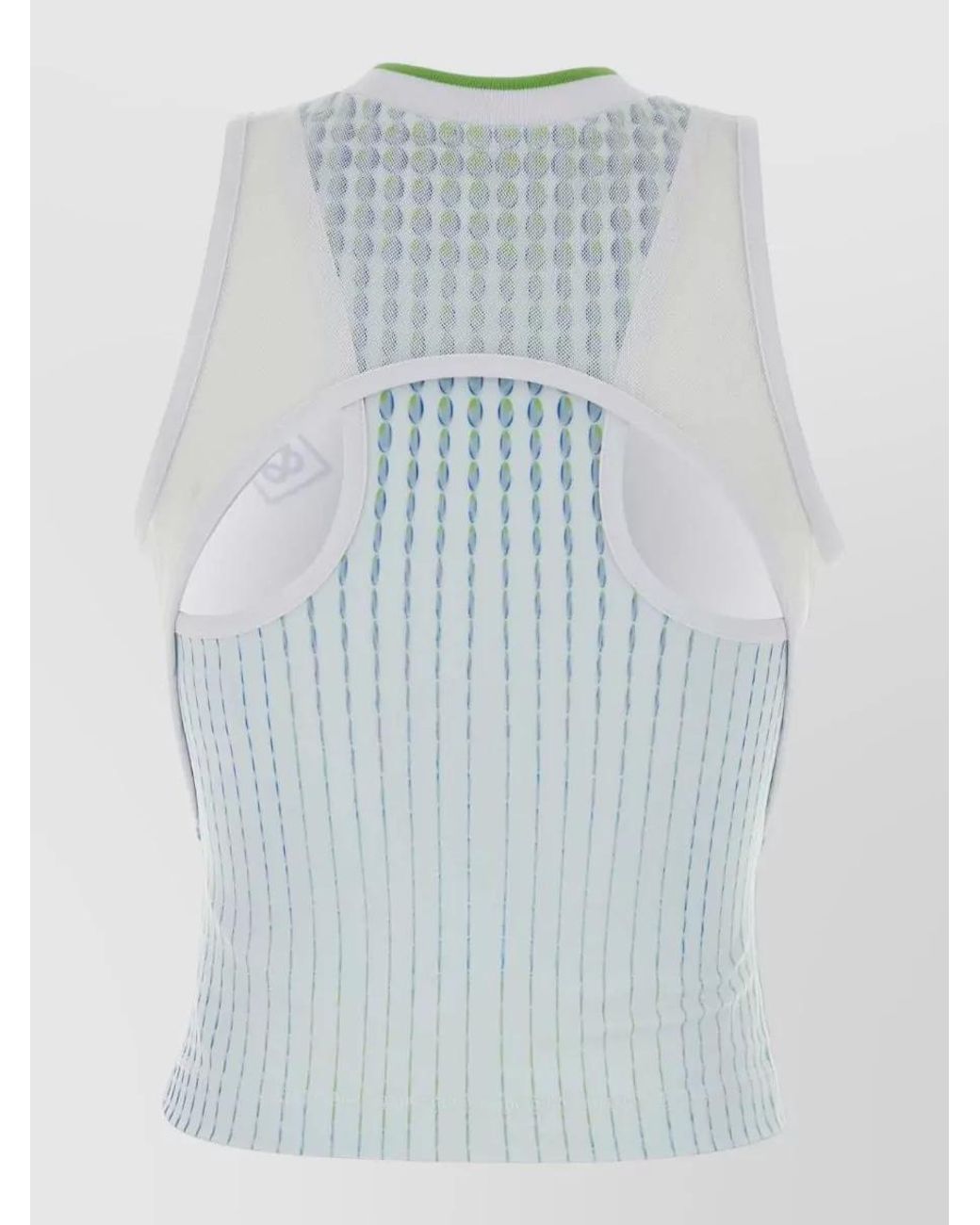 Casablanca Blue Printed Racerback Jersey Tank Top