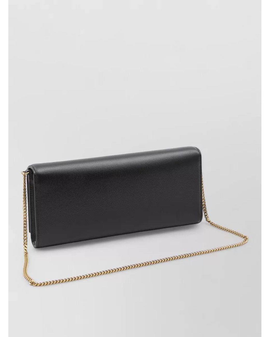 Saint Laurent Black Kate Leather Clutch Bag