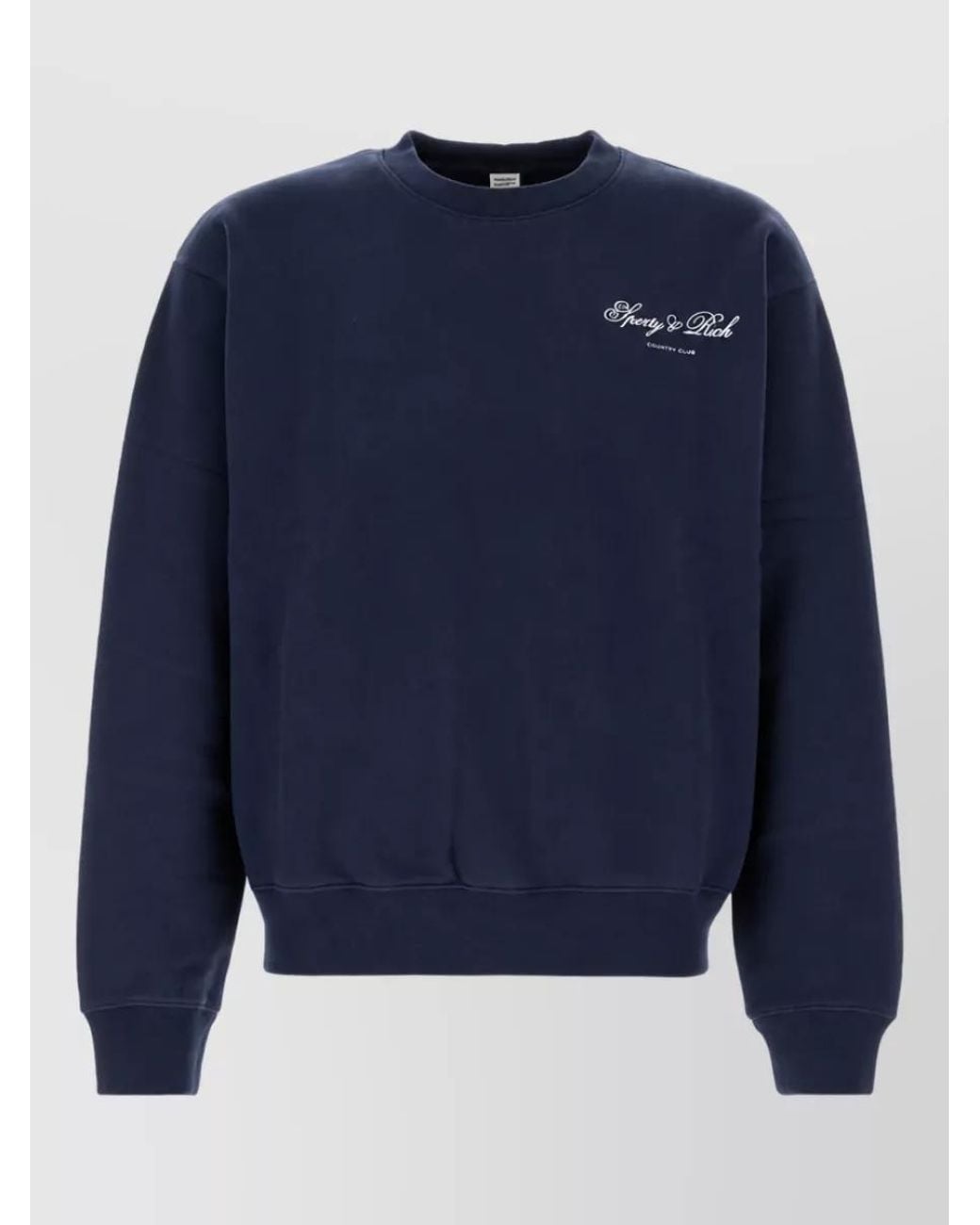 Sporty & Rich Blue Cotton Sweatshirt for men