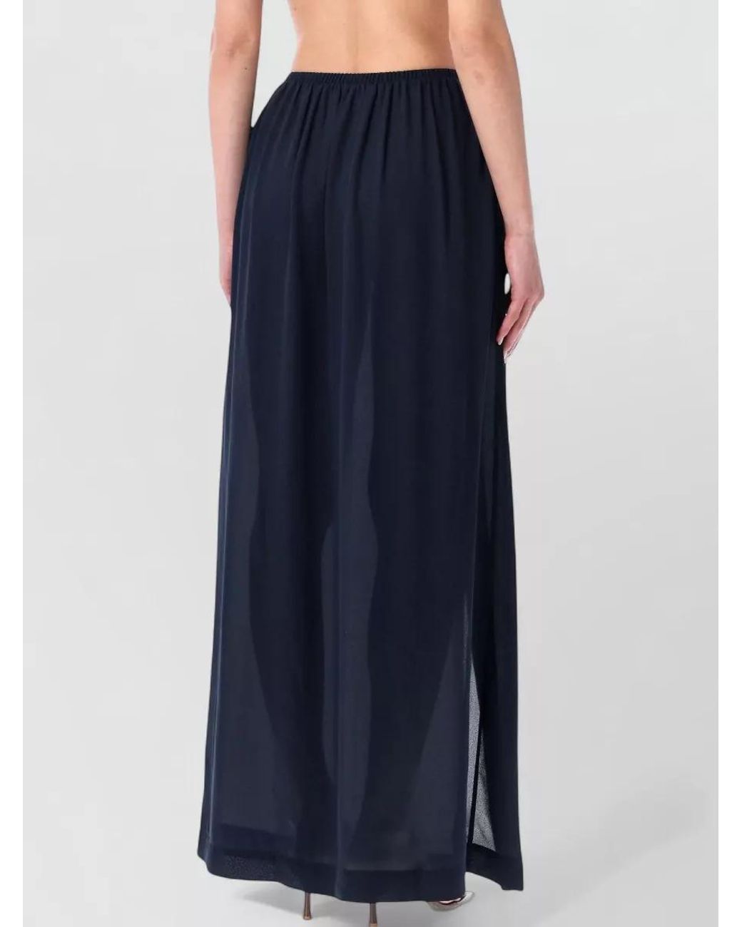 Frankie Shop Blue Elie Maxi Skirt