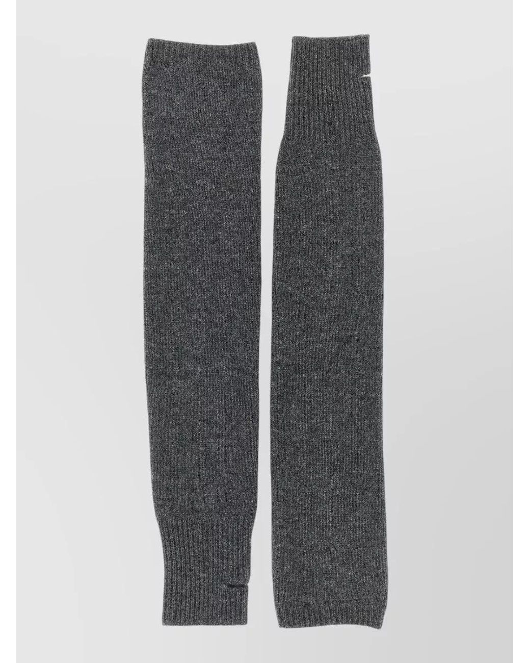 Nude Gray Wool Gloves