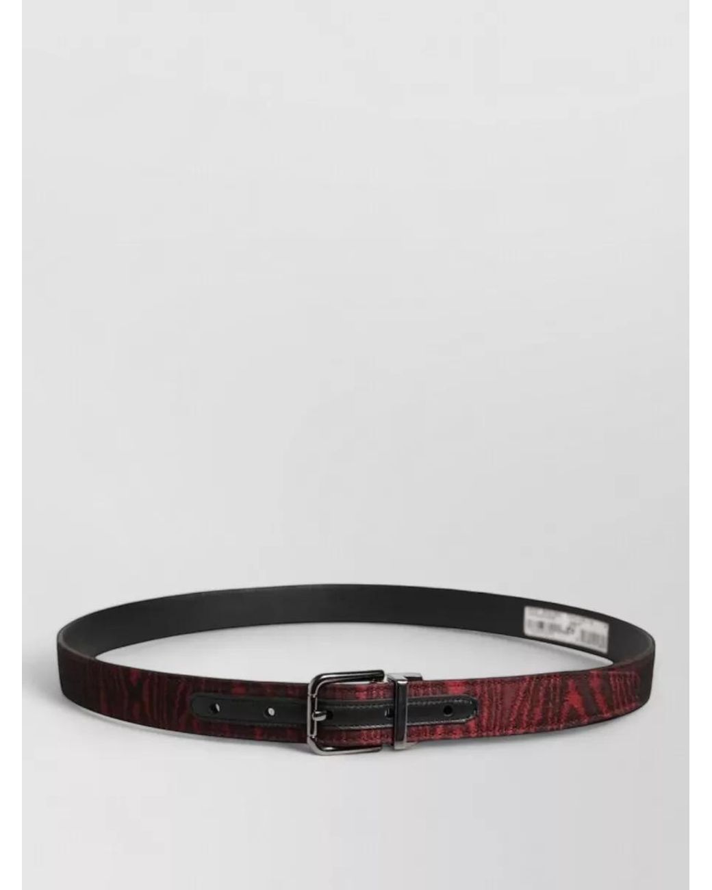 Dolce & Gabbana White Jacquard Belt for men