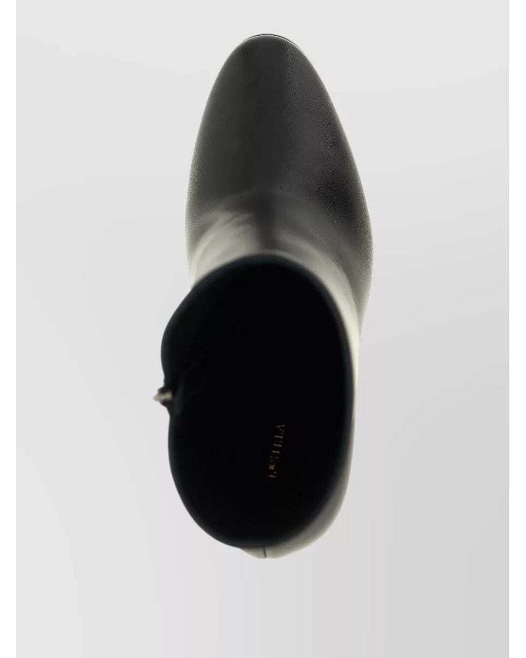 Le Silla Black Leather Platform Ankle Boots