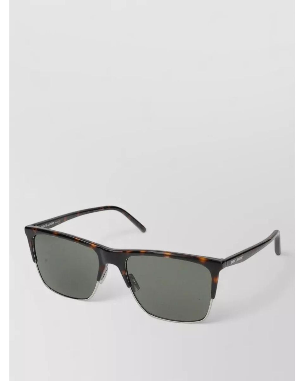 Saint Laurent Gray Square Sunglasses for men