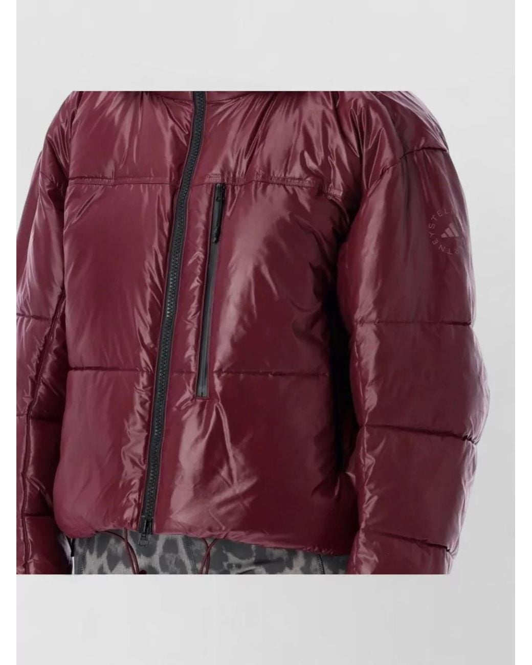 Adidas By Stella McCartney Purple Short Puffer Jacket