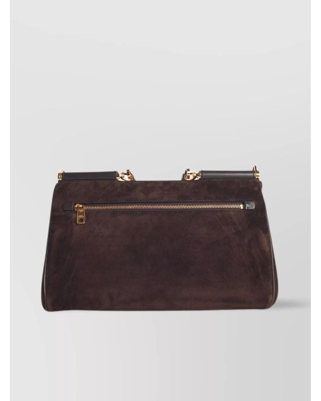 Dolce & Gabbana Brown My Sicily Medium Leather Shoulder Bag