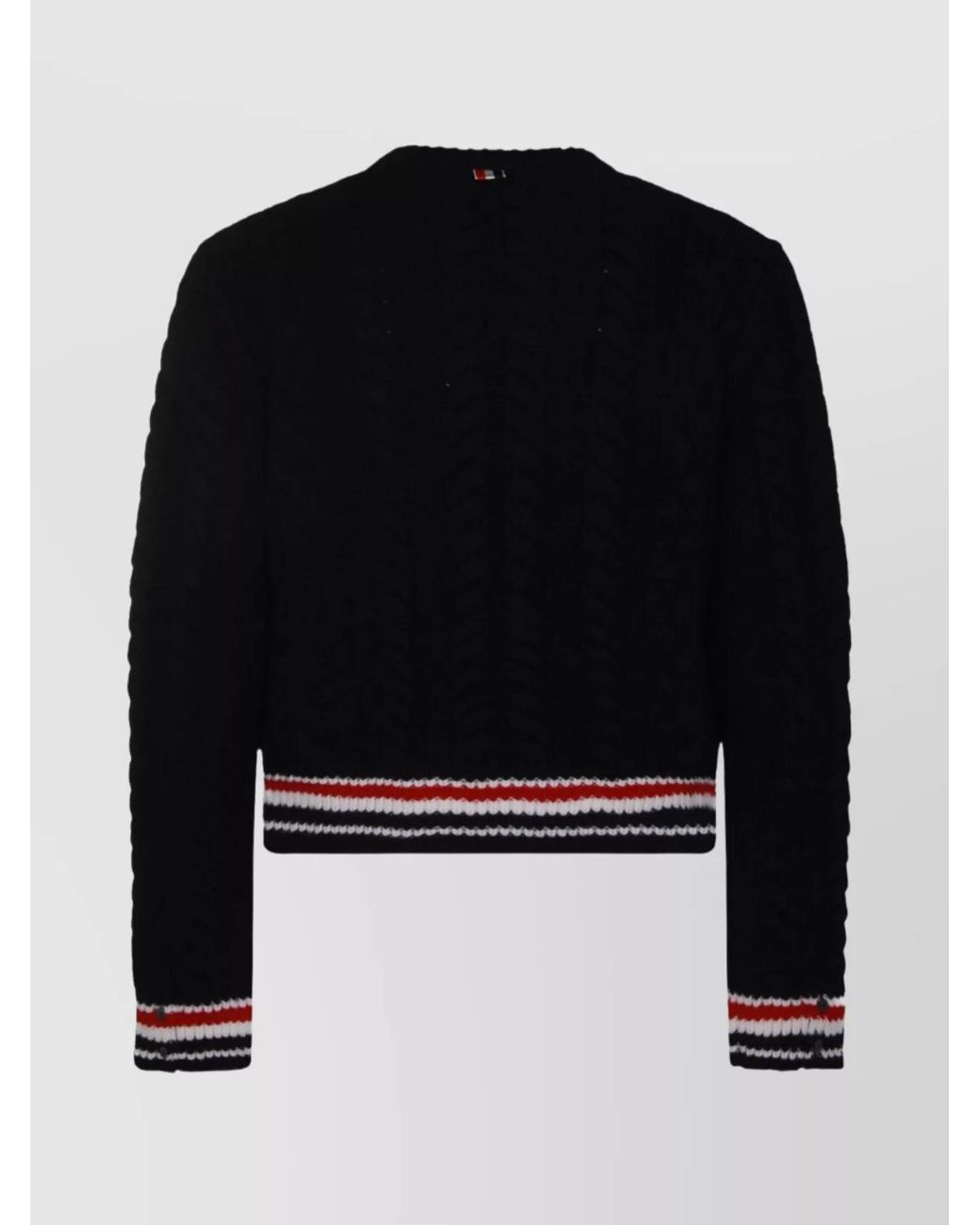 Thom Browne Blue Cable-Knit Wool Sweater for men