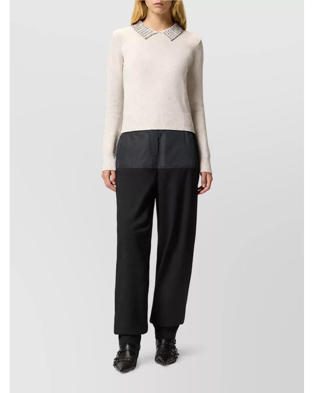 Pinko Natural Cashmere Wool Cardigan