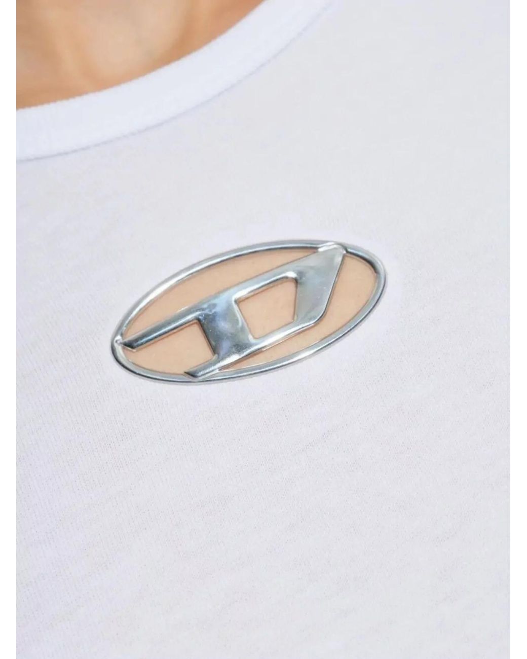 DIESEL White Slim-Fit Long-Sleeve T-Shirt