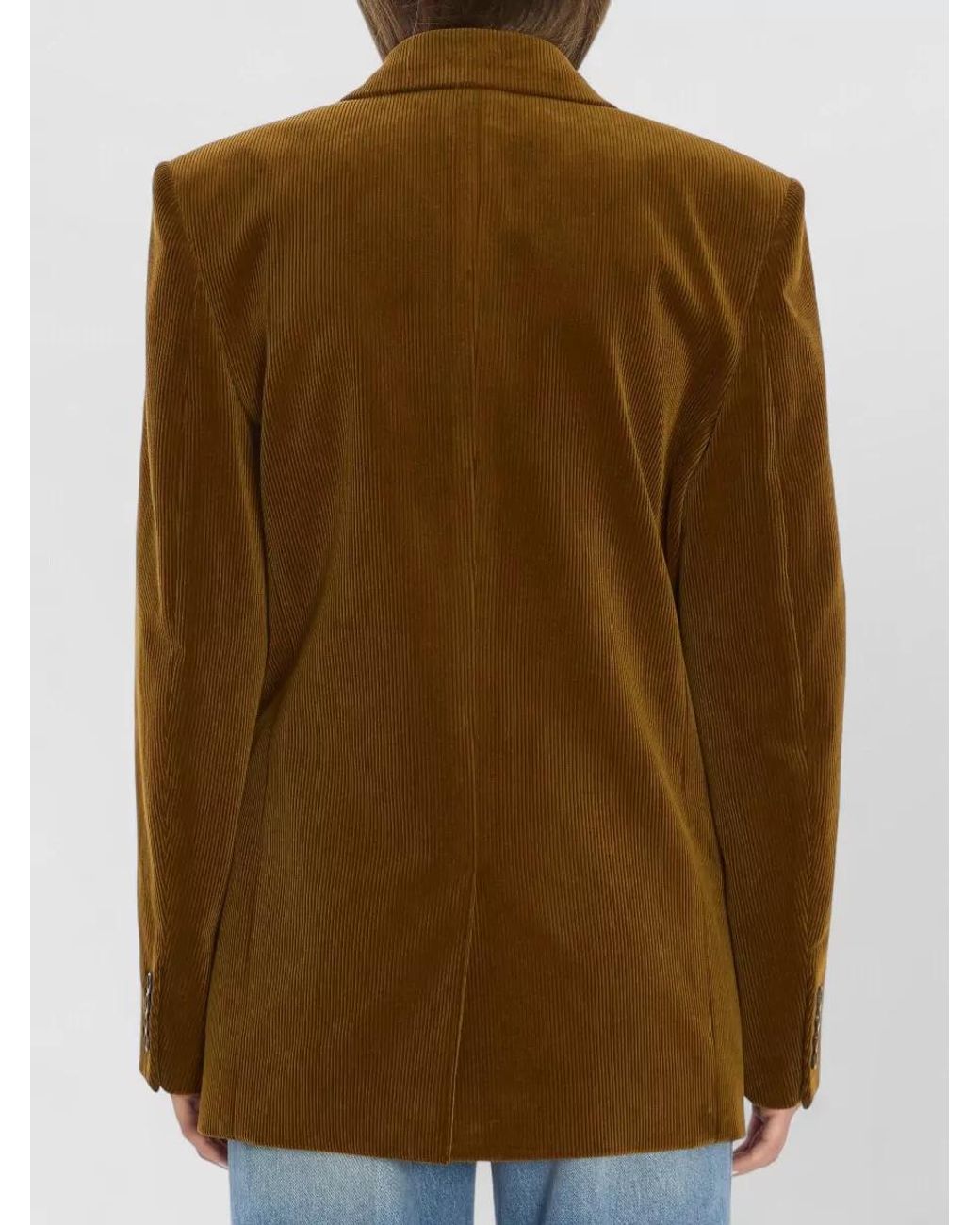 Saint Laurent Brown Cotton Corduroy Blazer