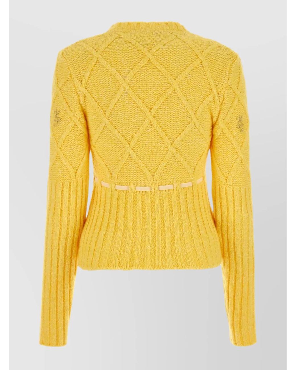 Cormio Yellow Fine-Knit Sweater