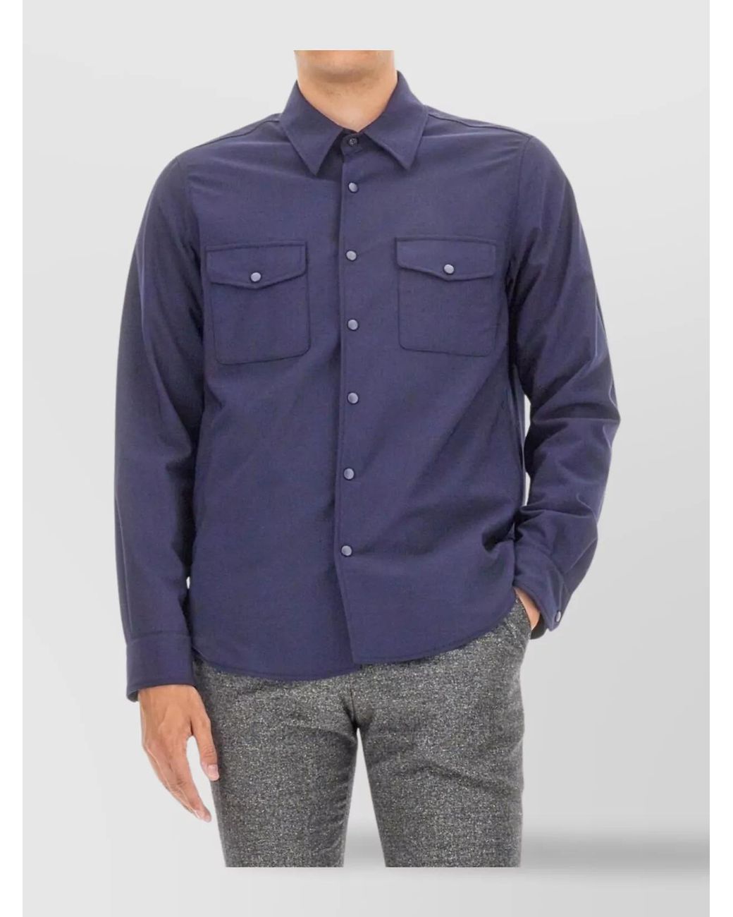 Aspesi Blue Regular-Fit Shirt for men