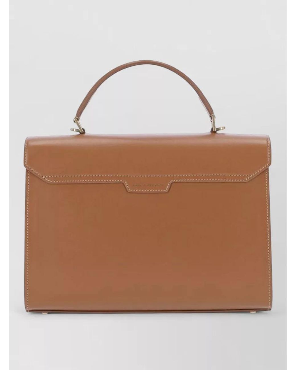 Anya Hindmarch Brown Chubby Leather Shoulder Bag