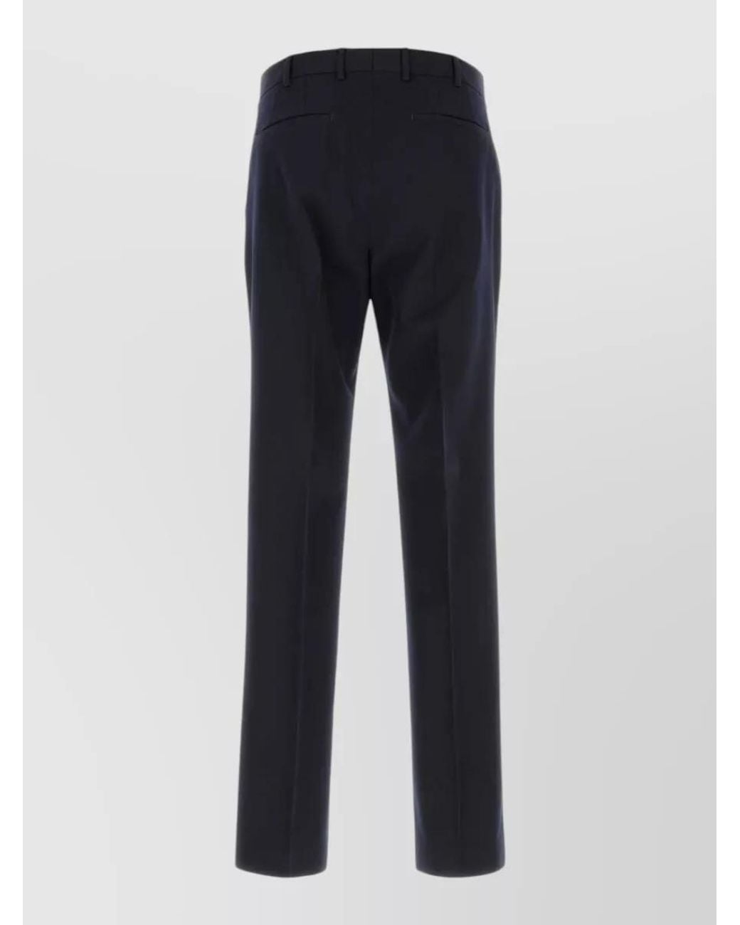 PT Torino Blue Virgin Wool Tailored Trousers for men