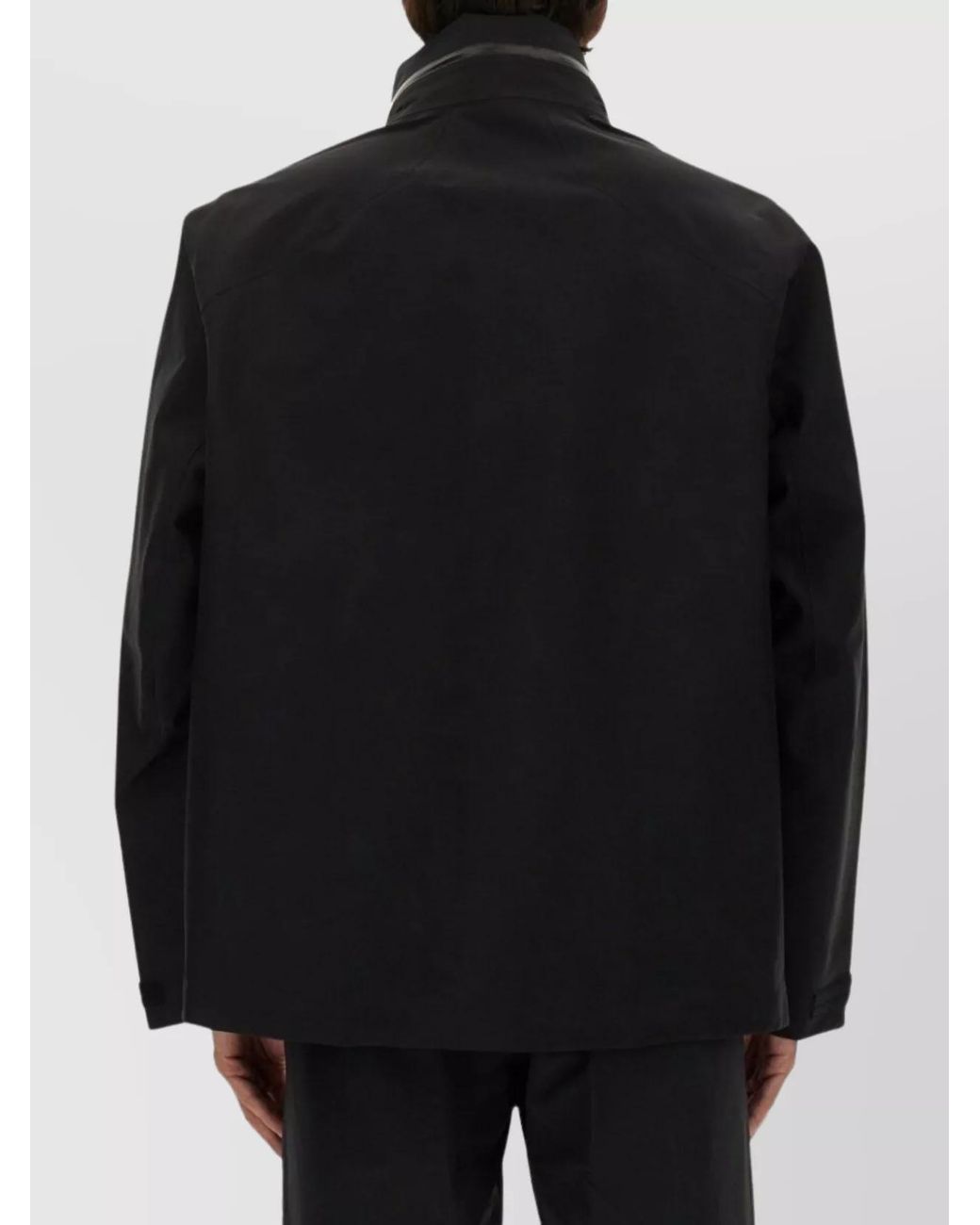Veilance Black Nylon Hooded Military Jacket for men