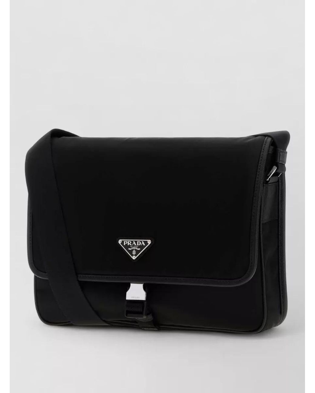 Prada Black Recycled Polyamide Shoulder Bag for men