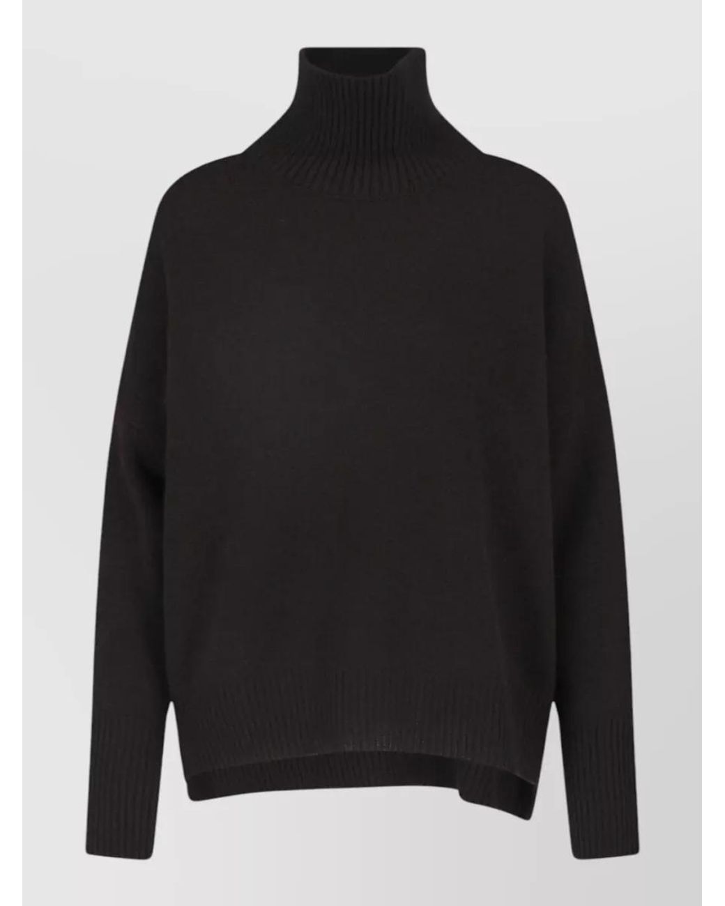 Lisa Yang Black Cashmere Knitted Turtleneck Sweater
