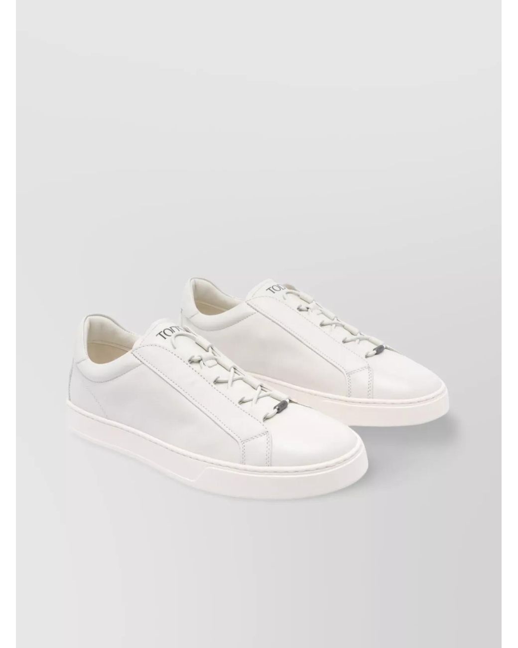 Tod's Natural Leather Low-Top Sneakers for men