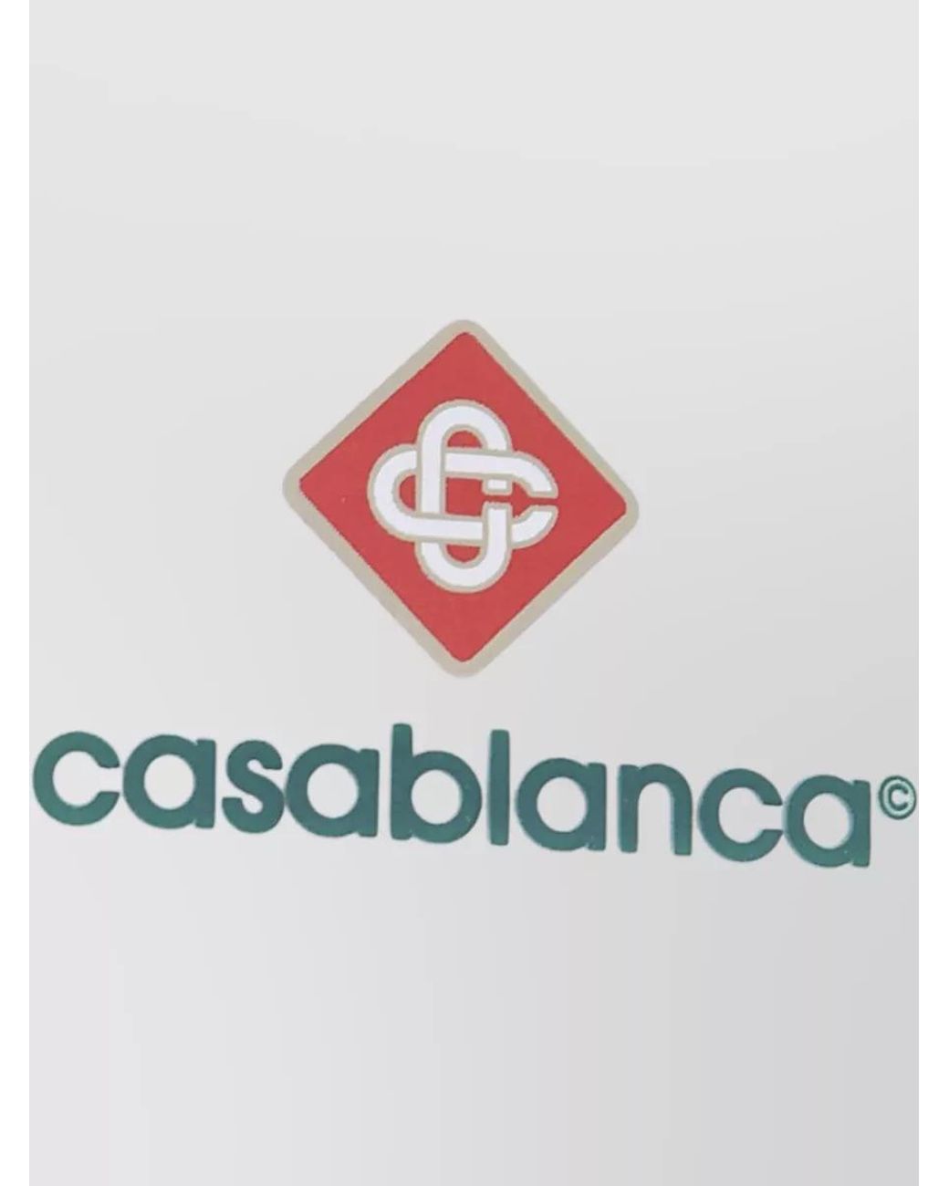 Casablanca White Cotton T-Shirt for men