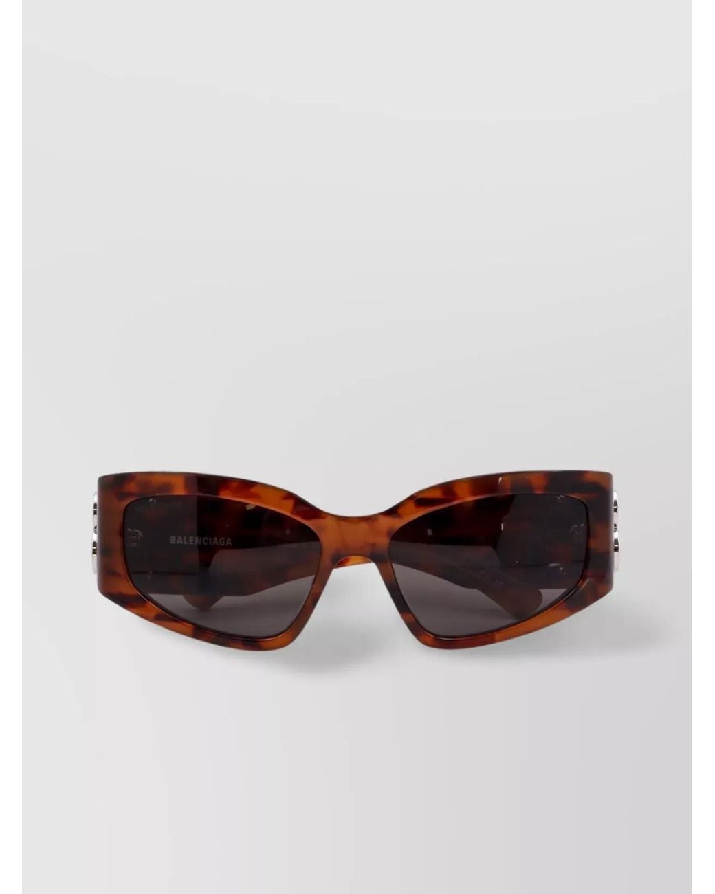 Balenciaga Brown Cat-Eye Sunglasses Logo Plate