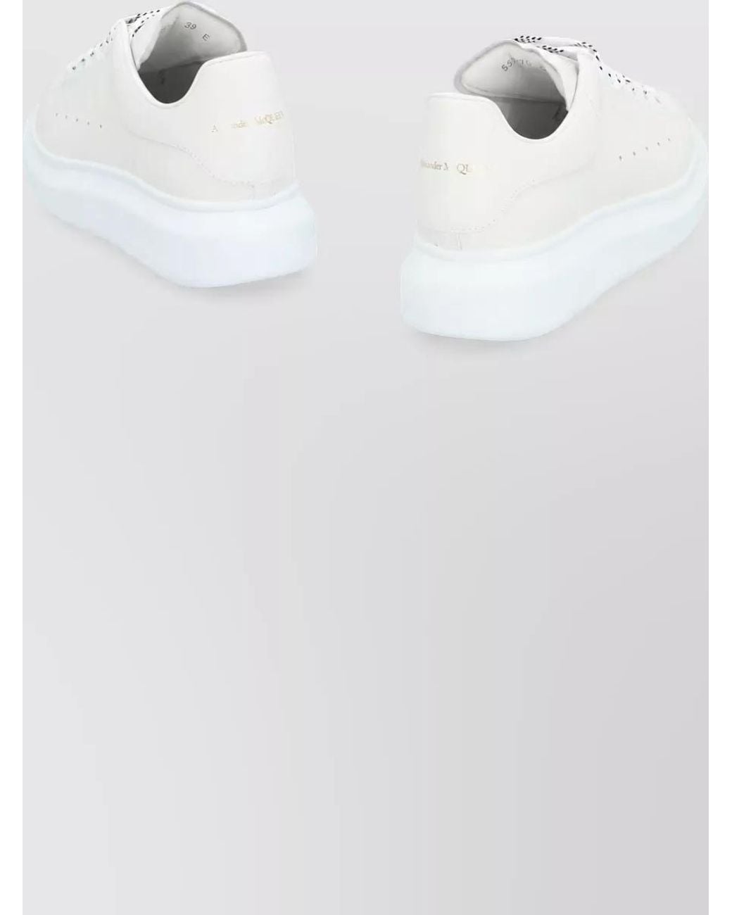 McQueen White Leather Chunky Sneakers