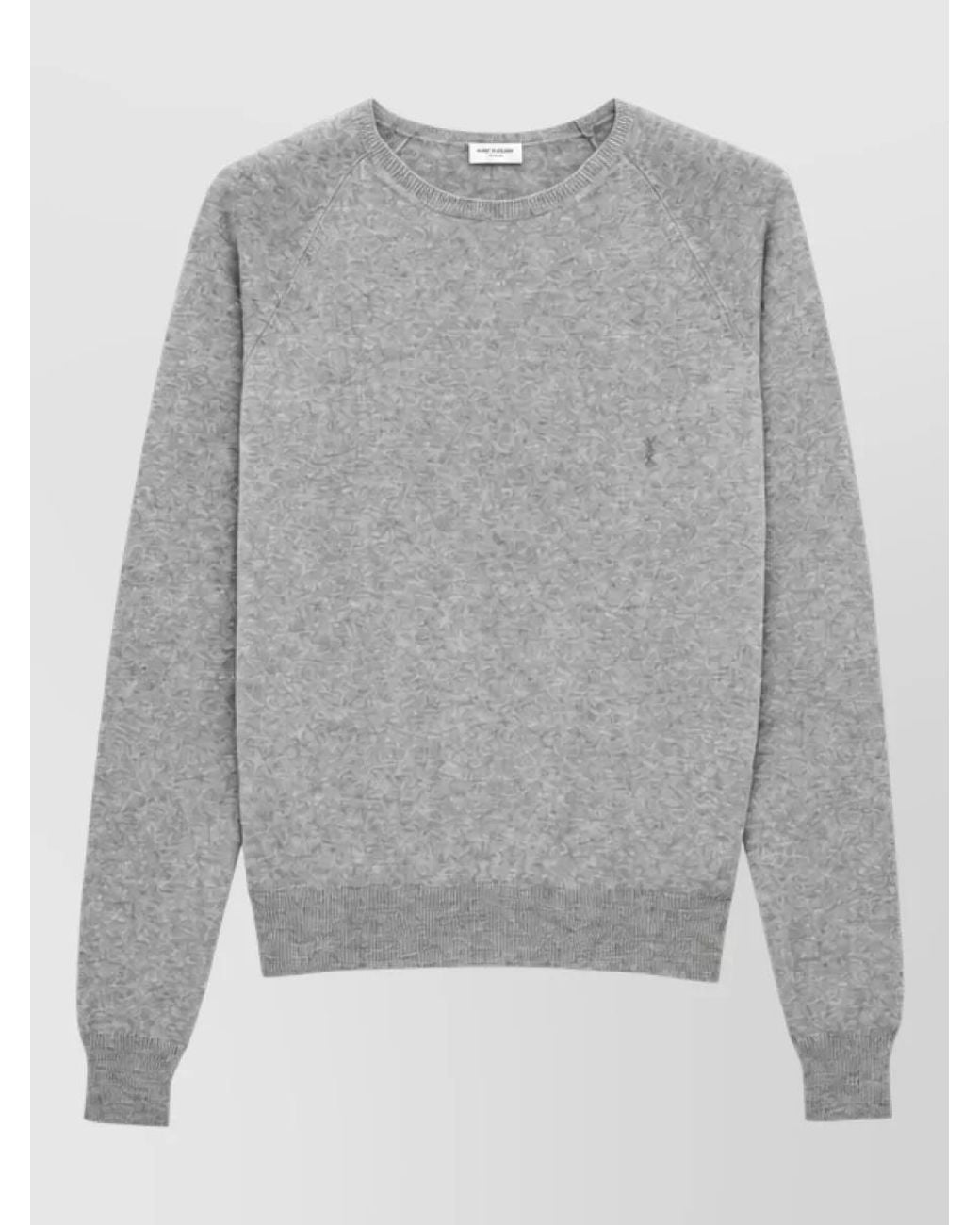 Saint Laurent Gray Cashmere Sweater for men