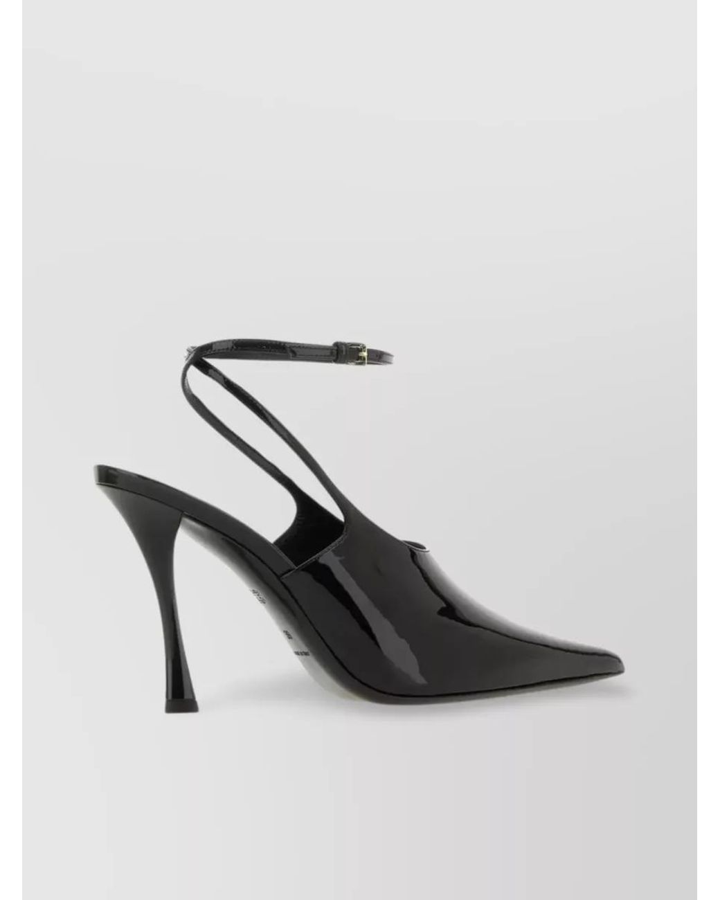 Givenchy White Patent Leather Slingback Pumps