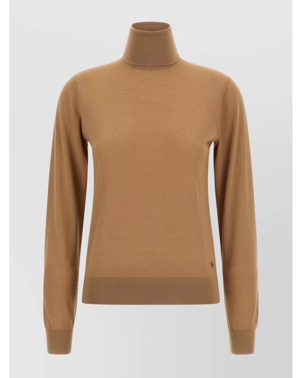 Dolce & Gabbana Brown Cashmere Turtleneck Sweater