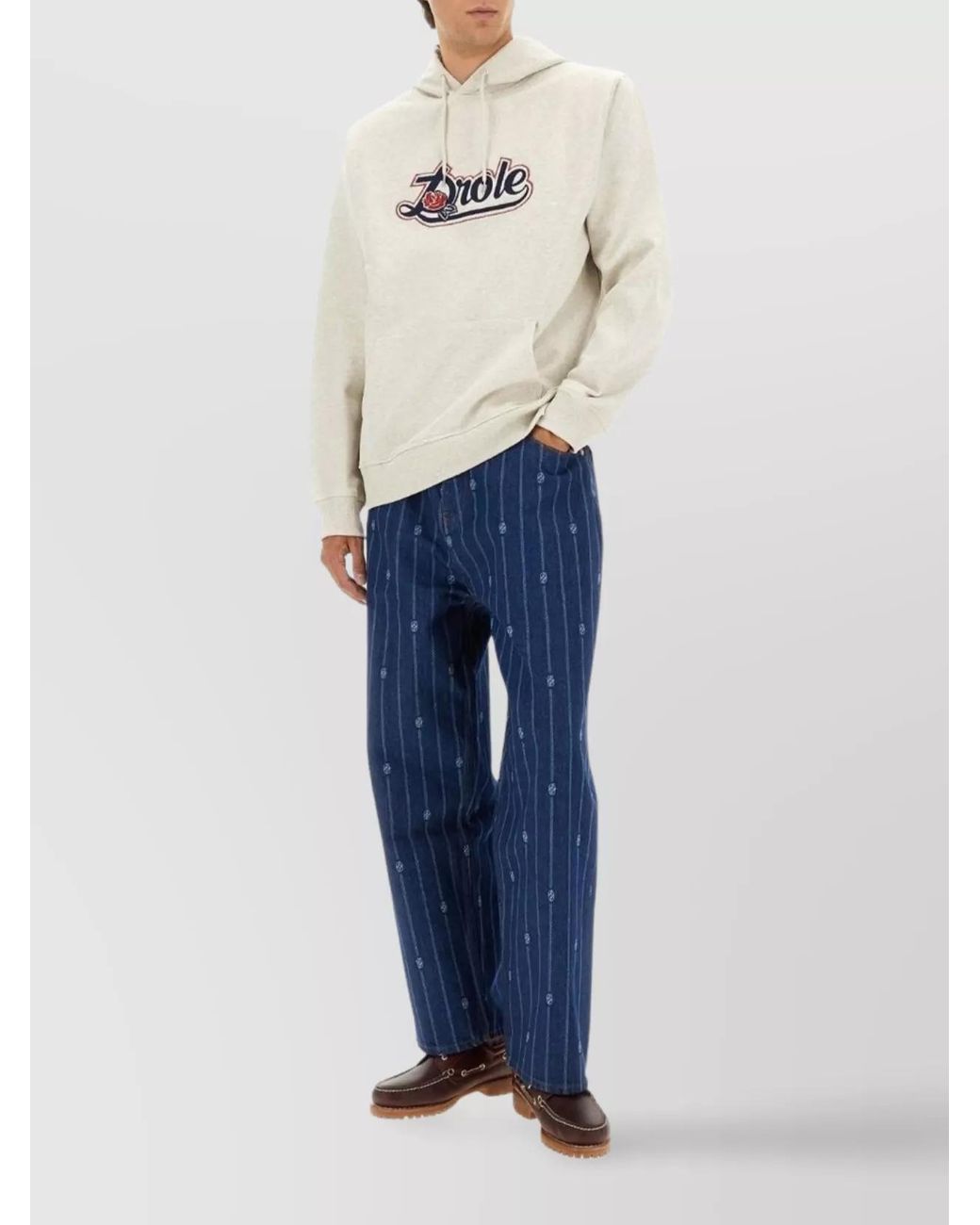 Drole de Monsieur Natural Cotton Hoodie for men