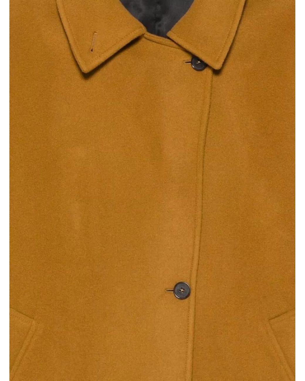 Paul Smith Yellow Felted Wool Fitted Jacket