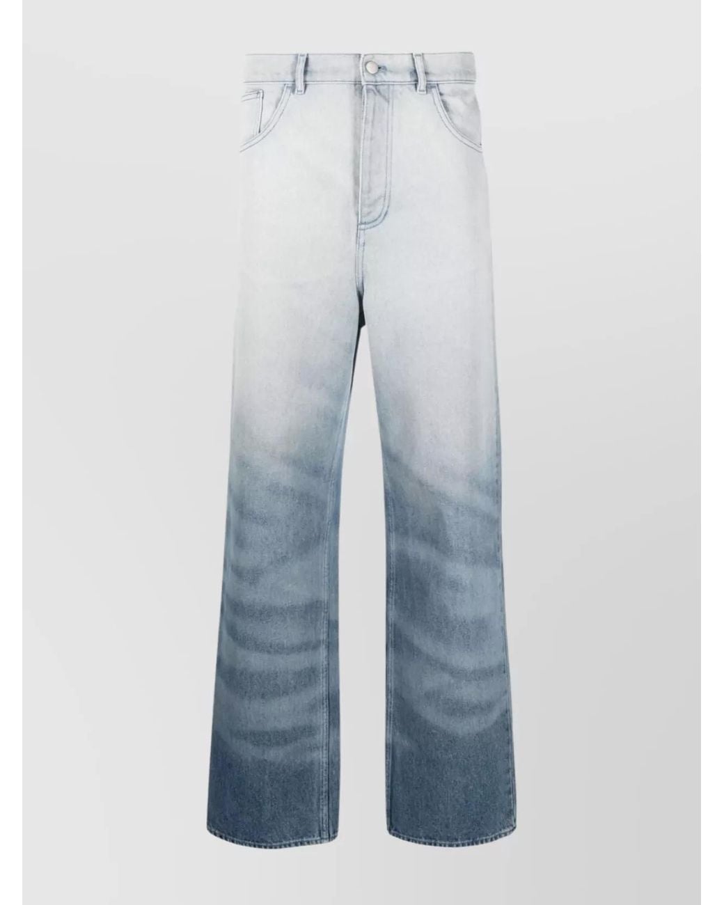 BOTTER Blue Crystal-Embellished Wide-Leg Denim Jeans for men