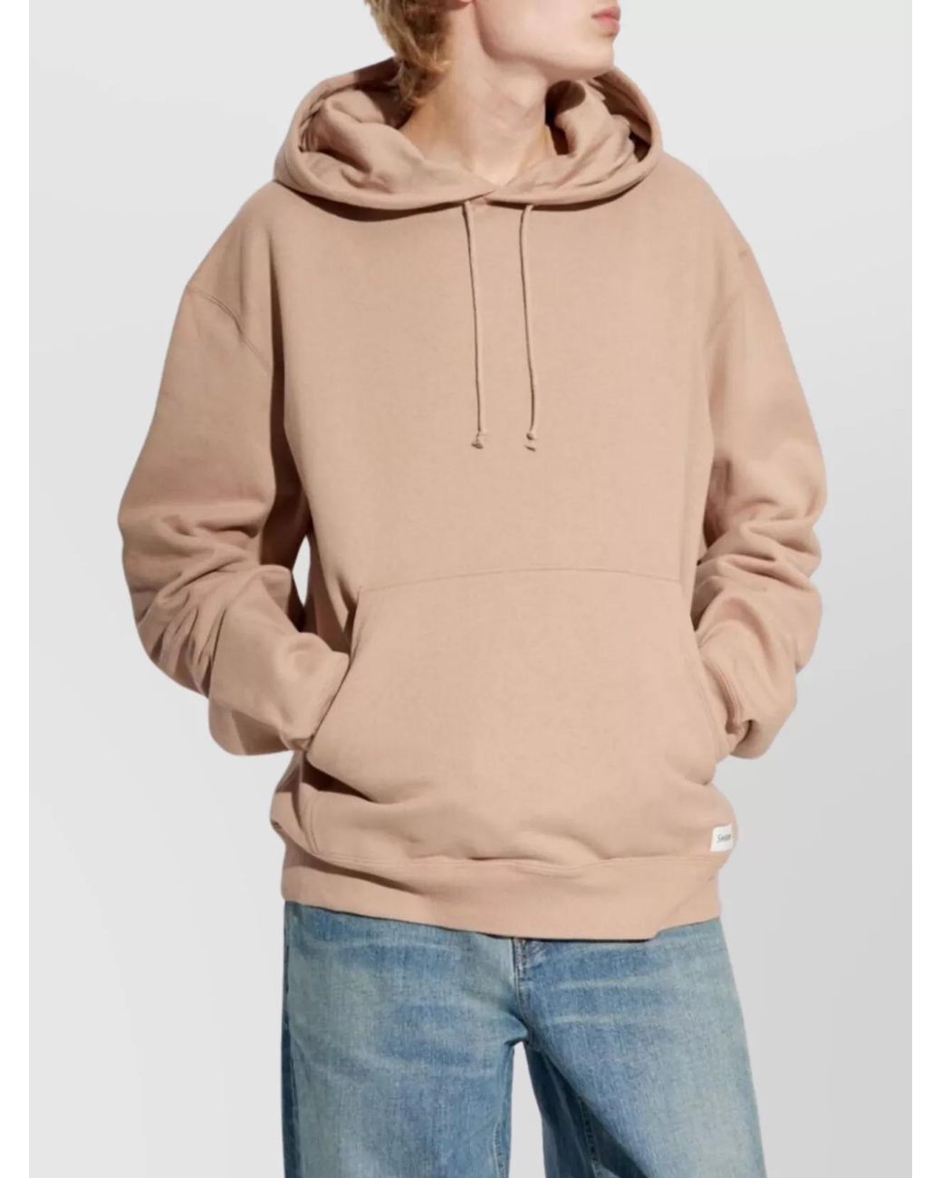Saint Laurent Natural Ribbed Hoodie for men