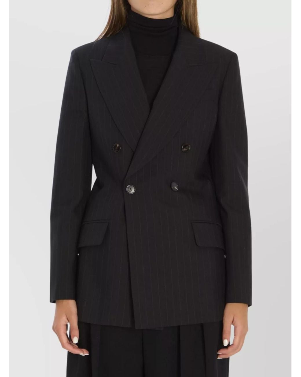 Gucci Black Double-Breasted Wool Jacket