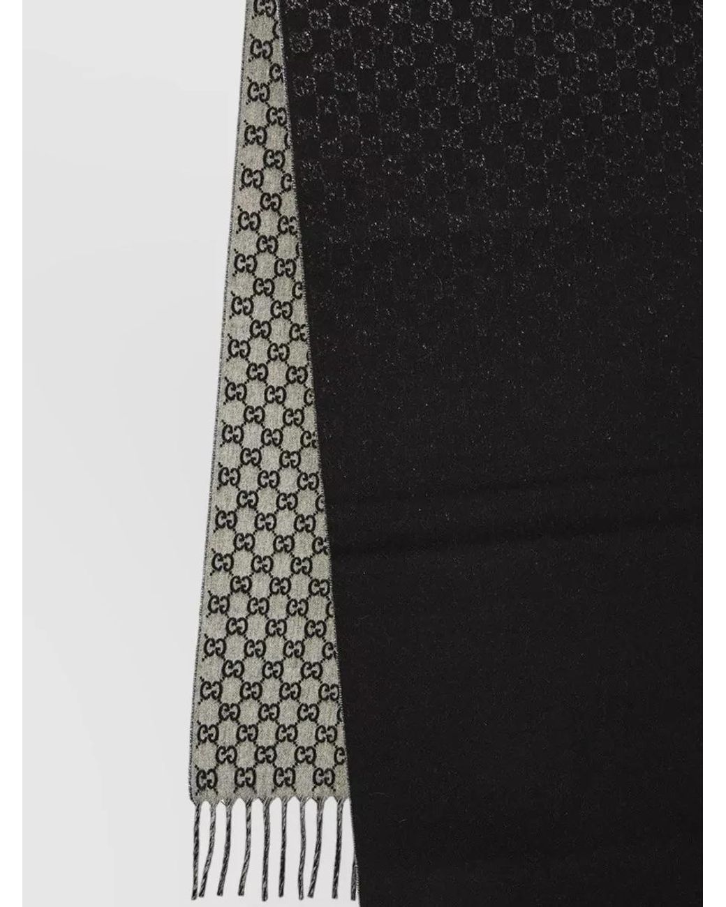 Gucci Black Wool And Cashmere Scarf for men