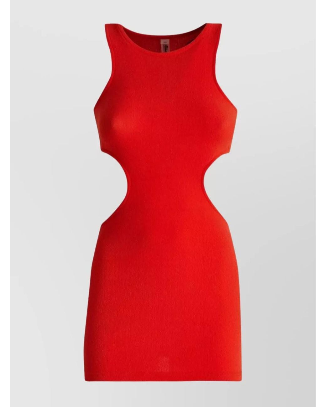 Reina Olga Red Cutout Sleeveless Mini Dress