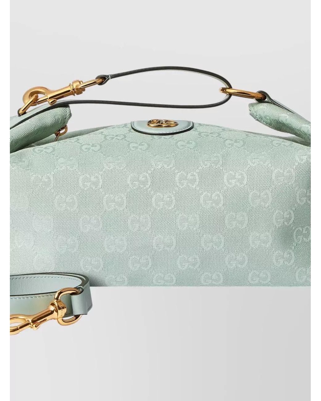 Gucci Green Ophidia Canvas Clutch Bag