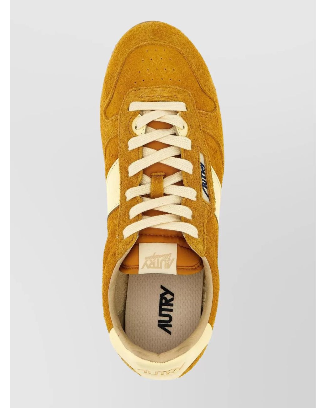 Autry Metallic Suede Low-Top Sneakers for men