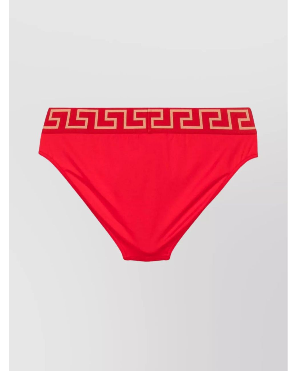Versace Red Logo Waistband Swimming Trunks for men